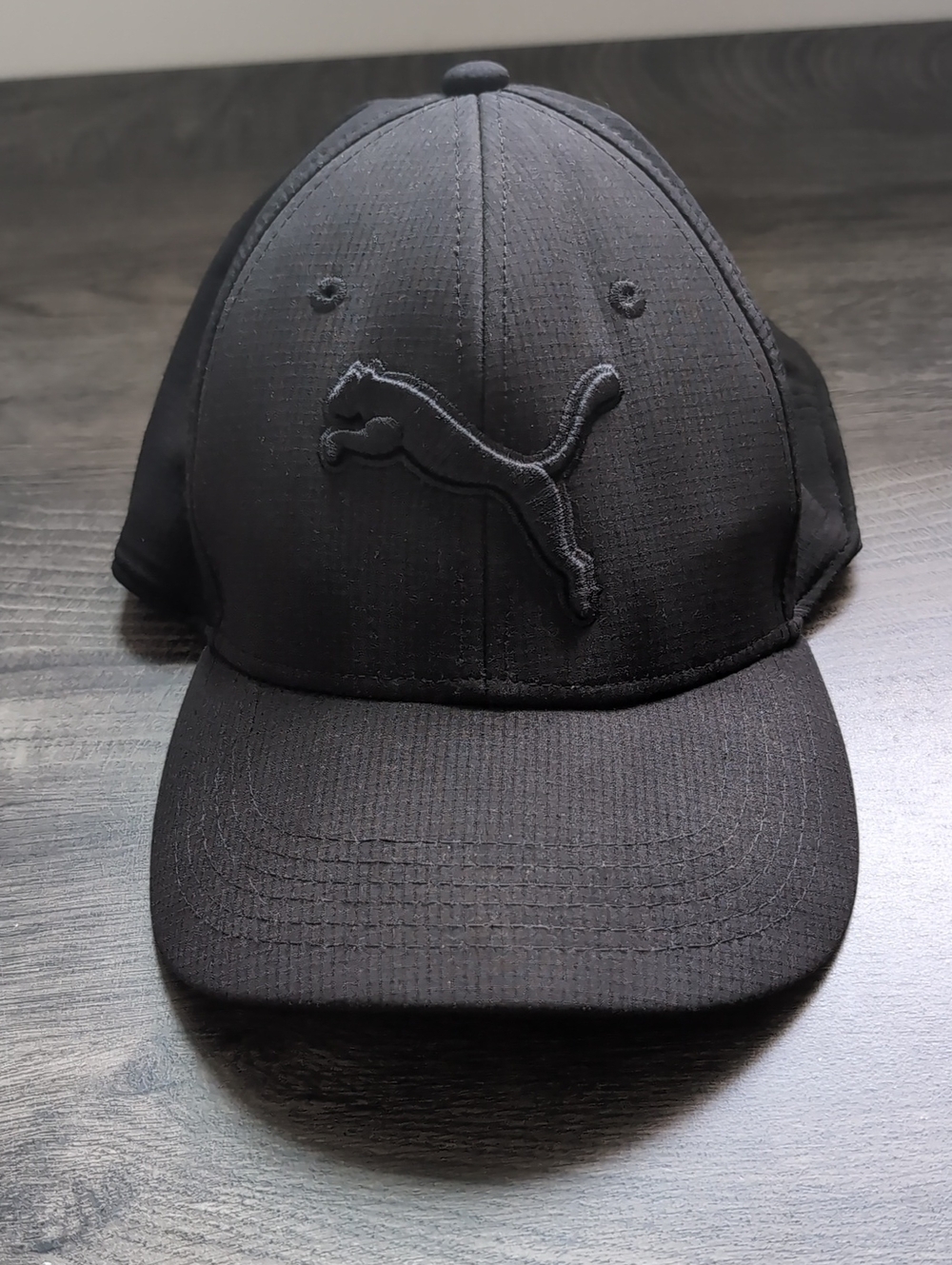 Puma Black Raised Logo Performance Cap